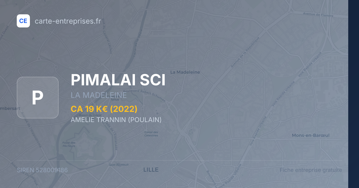 PIMALAI SCI — 528009186 — fiche entreprise