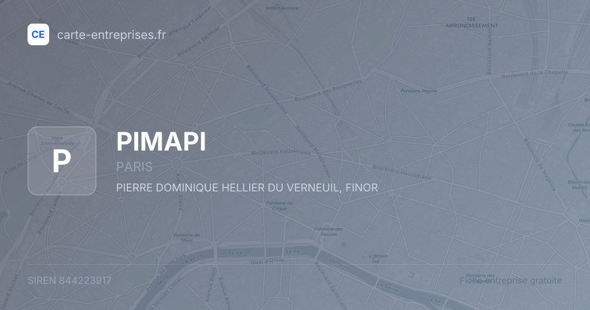 PIMAPI — 844223917 — fiche entreprise