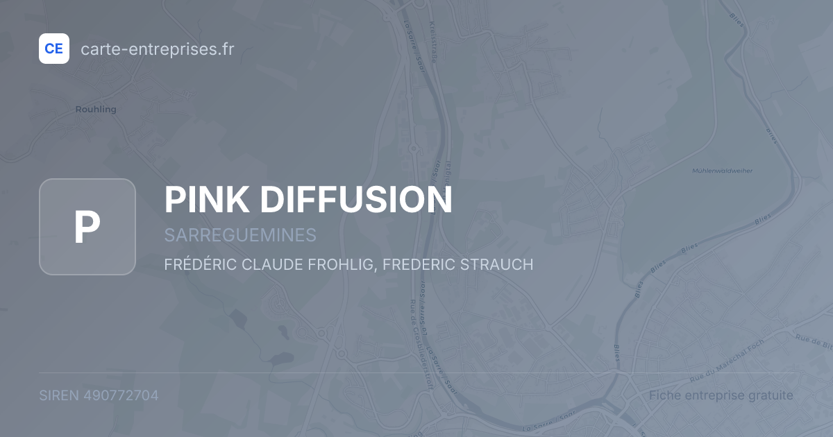 PINK DIFFUSION — 490772704 — fiche entreprise