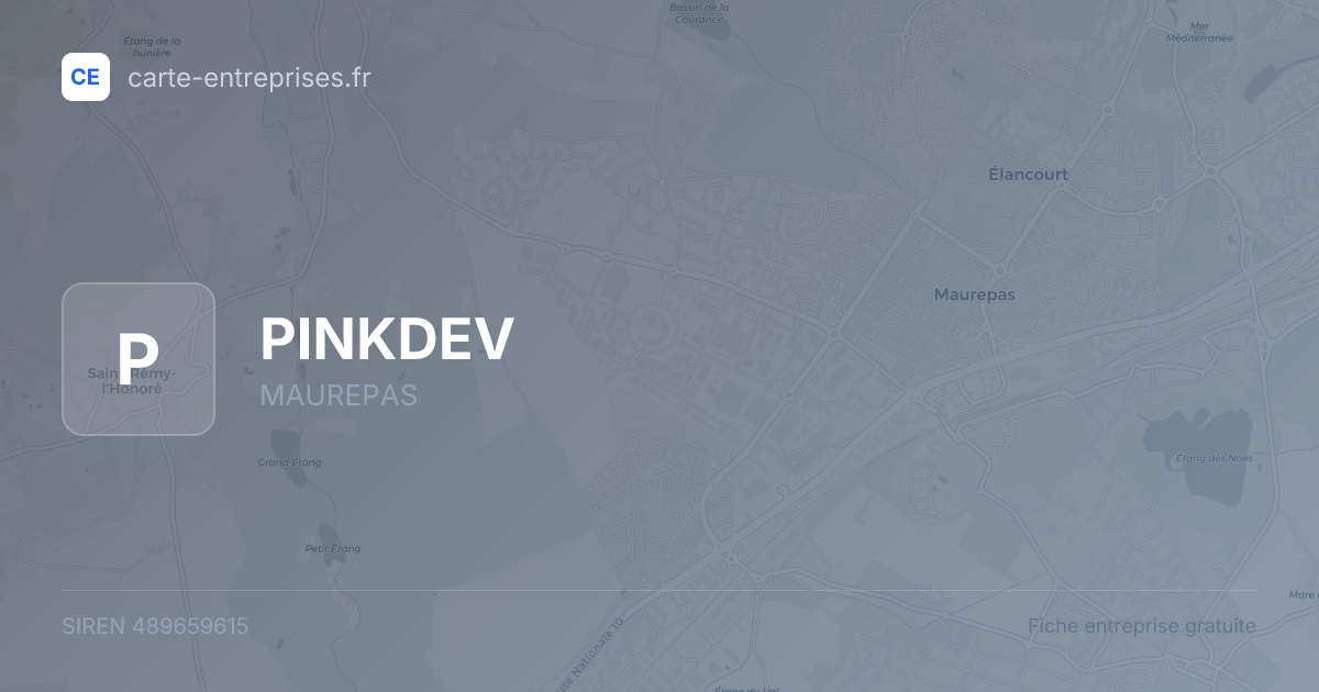 PINKDEV — 489659615 — fiche entreprise