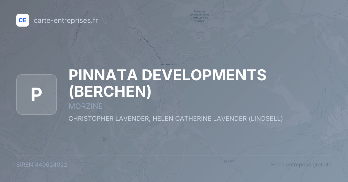 PINNATA DEVELOPMENTS (BERCHEN) — 449624022 — fiche entreprise
