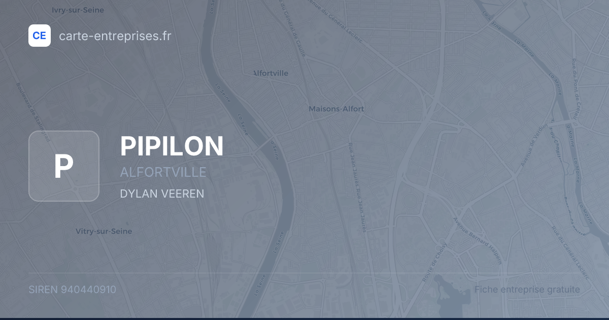 PIPILON — 940440910 — fiche entreprise