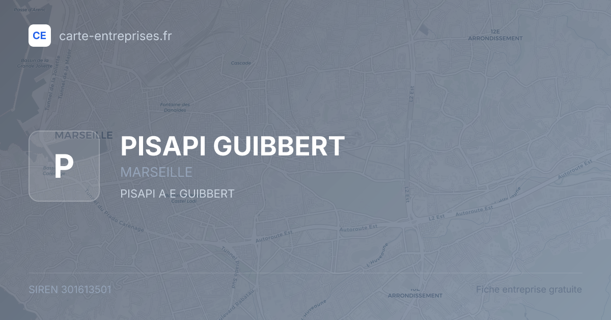 PISAPI GUIBBERT — 301613501 — fiche entreprise