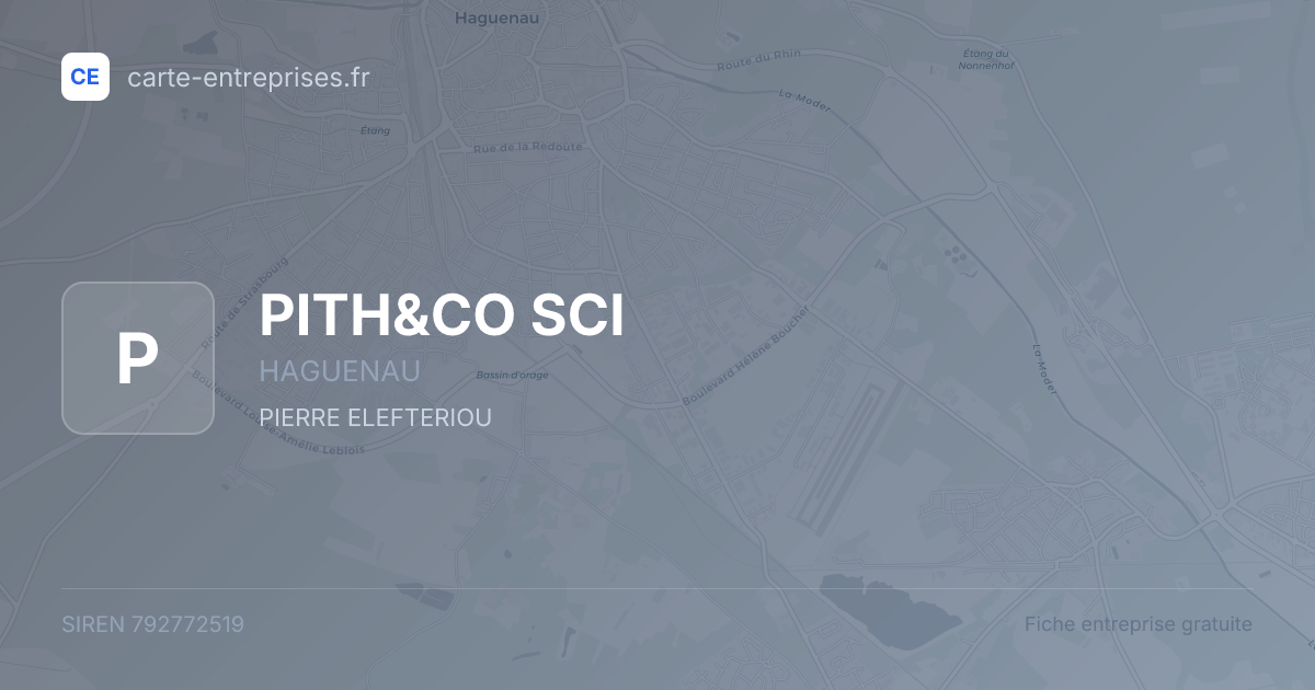 PITH&CO SCI — 792772519 — fiche entreprise