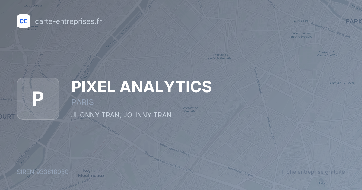 PIXEL ANALYTICS — 933818080 — fiche entreprise