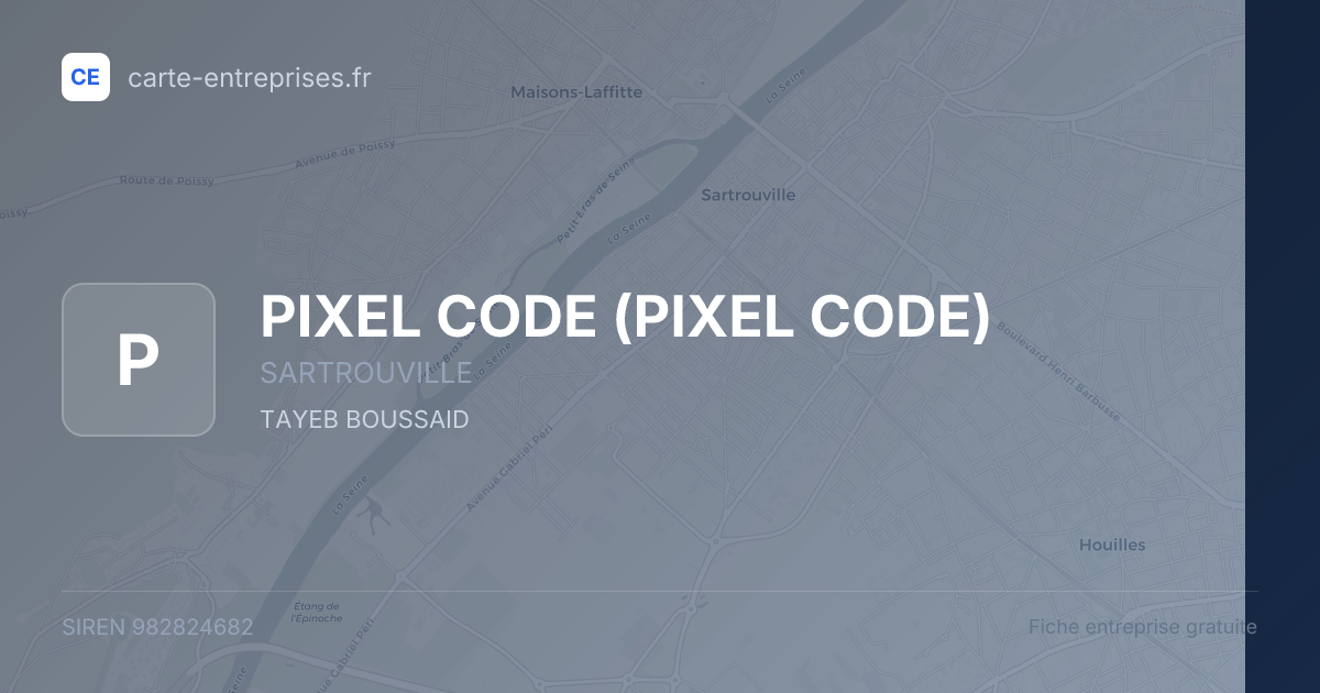 PIXEL CODE — 982824682 — fiche entreprise