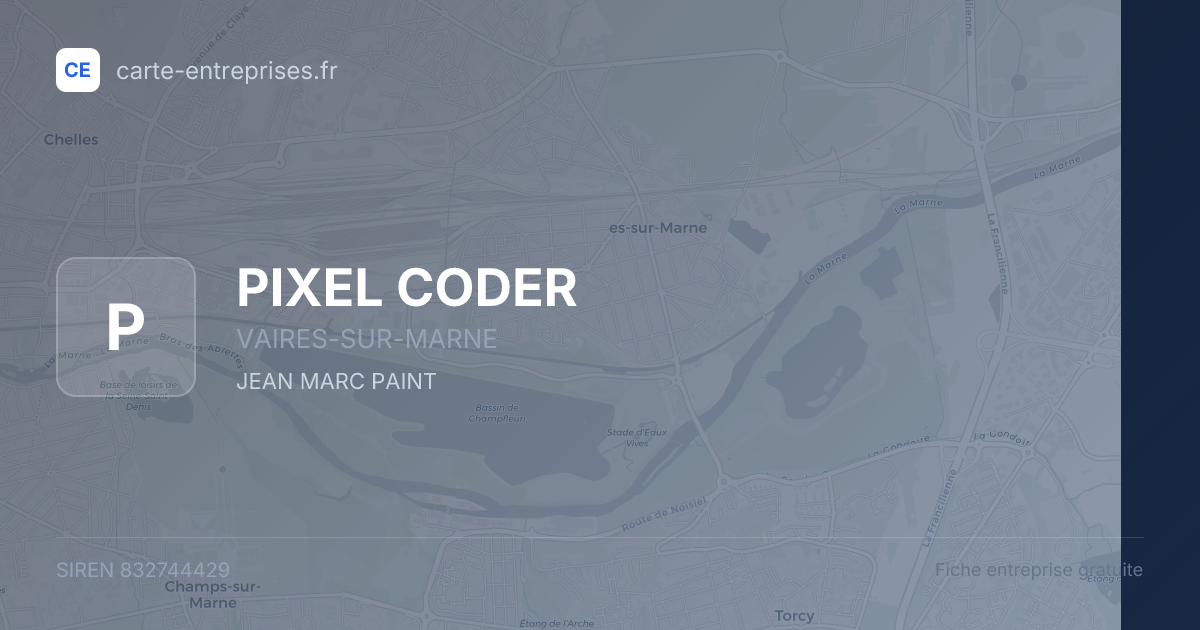 PIXEL CODER — 832744429 — fiche entreprise