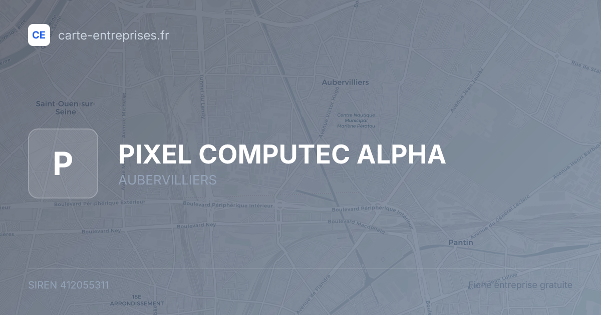 PIXEL COMPUTEC ALPHA — 412055311 — fiche entreprise