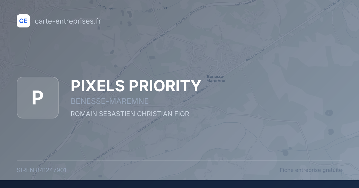 PIXELS PRIORITY — 841247901 — fiche entreprise