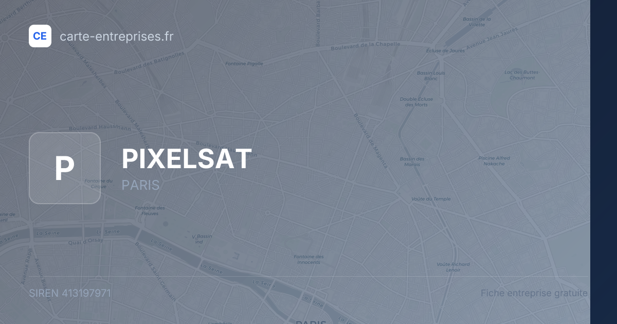 PIXELSAT — 413197971 — fiche entreprise