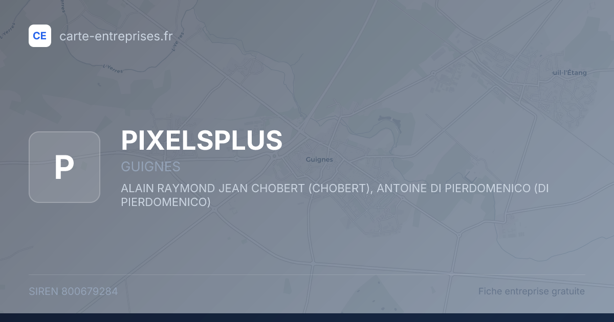 PIXELSPLUS — 800679284 — fiche entreprise