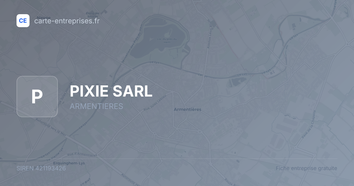 PIXIE SARL — 421193426 — fiche entreprise
