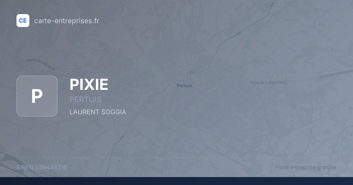 PIXIE — 539448316 — fiche entreprise