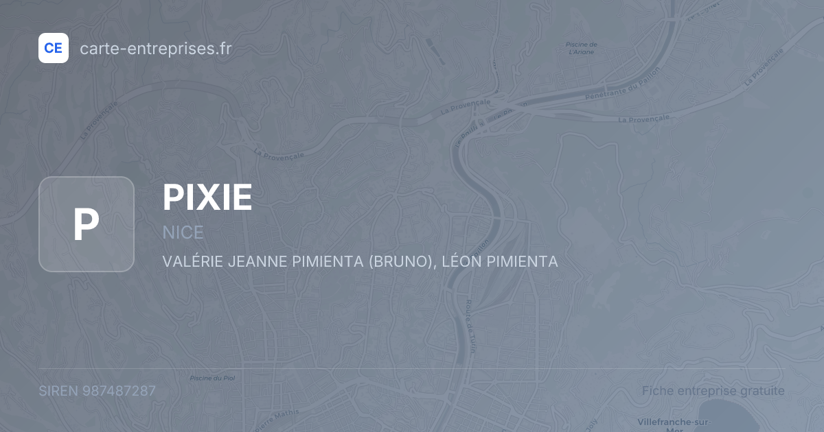 PIXIE — 987487287 — fiche entreprise