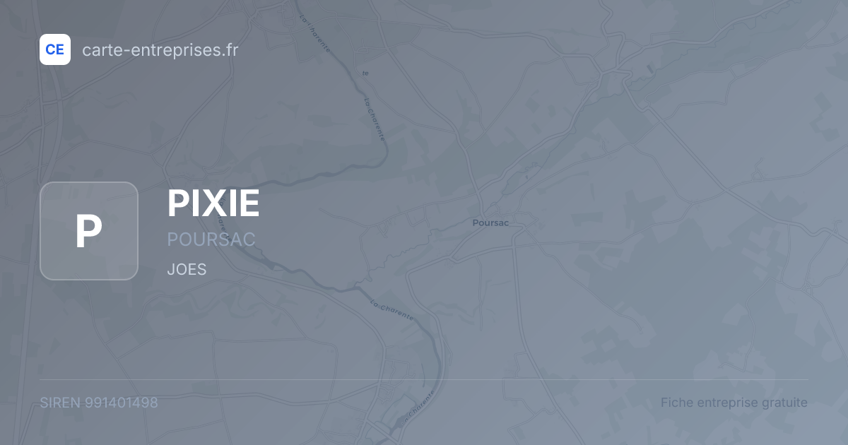 PIXIE — 991401498 — fiche entreprise
