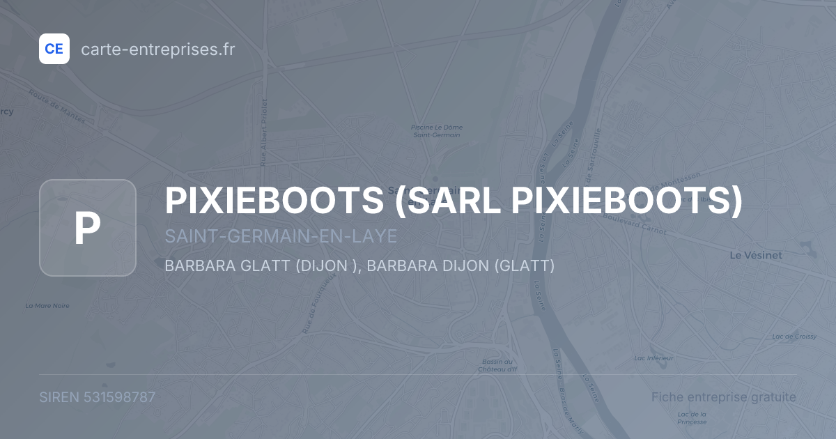 PIXIEBOOTS (SARL PIXIEBOOTS) — 531598787 — fiche entreprise