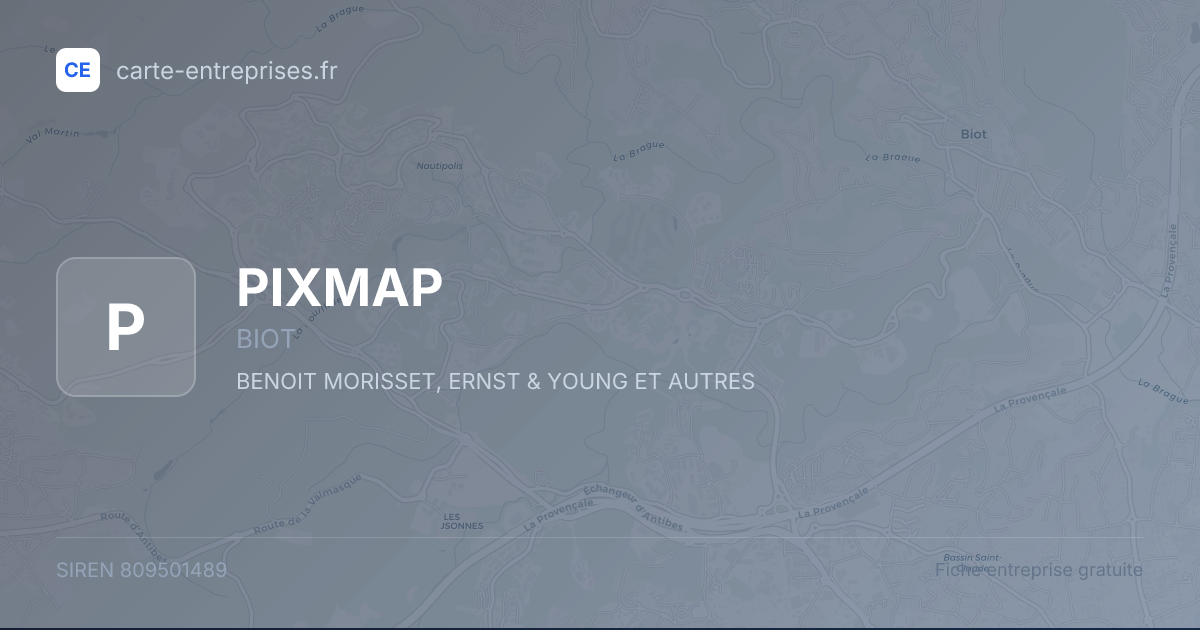 PIXMAP — 809501489 — fiche entreprise