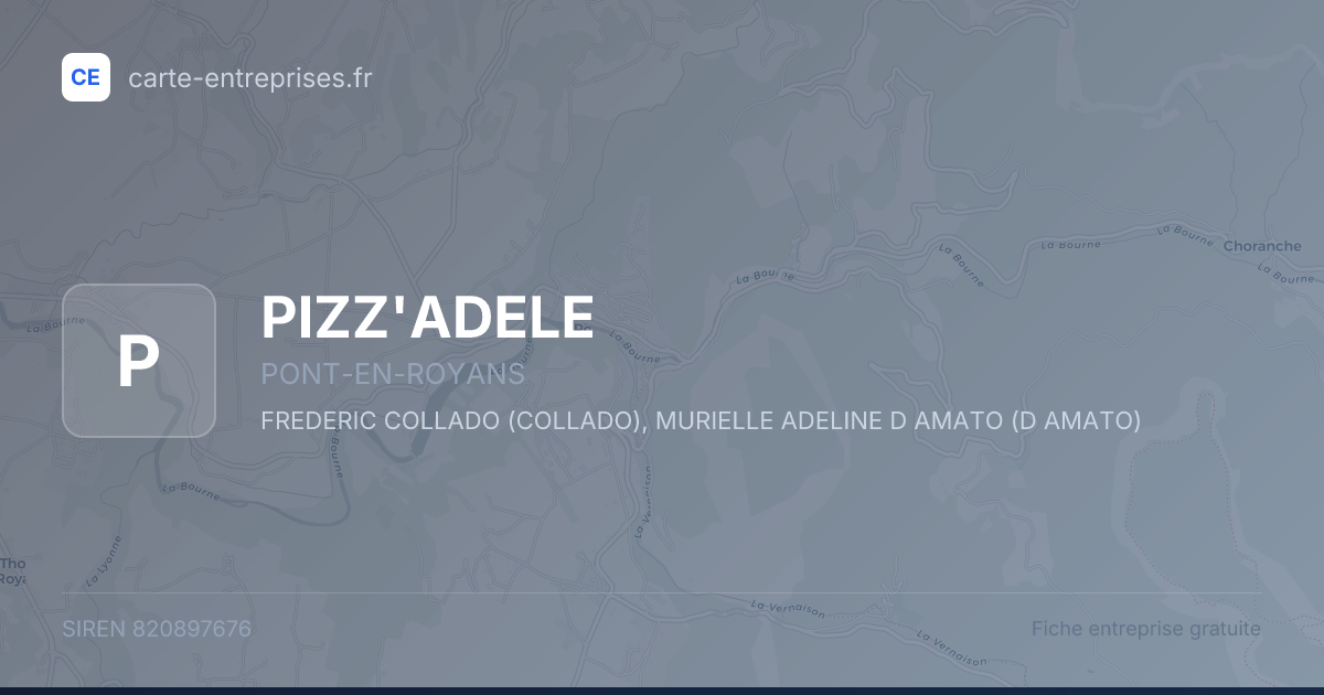PIZZ'ADELE — 820897676 — fiche entreprise