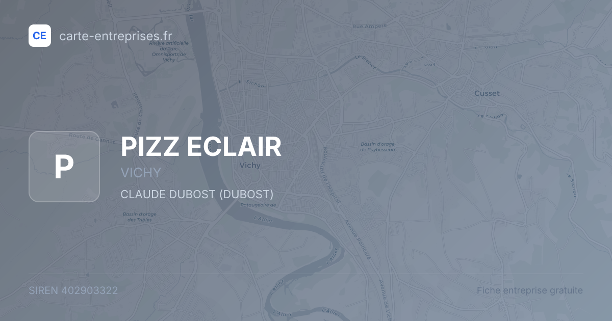 PIZZ ECLAIR — 402903322 — fiche entreprise