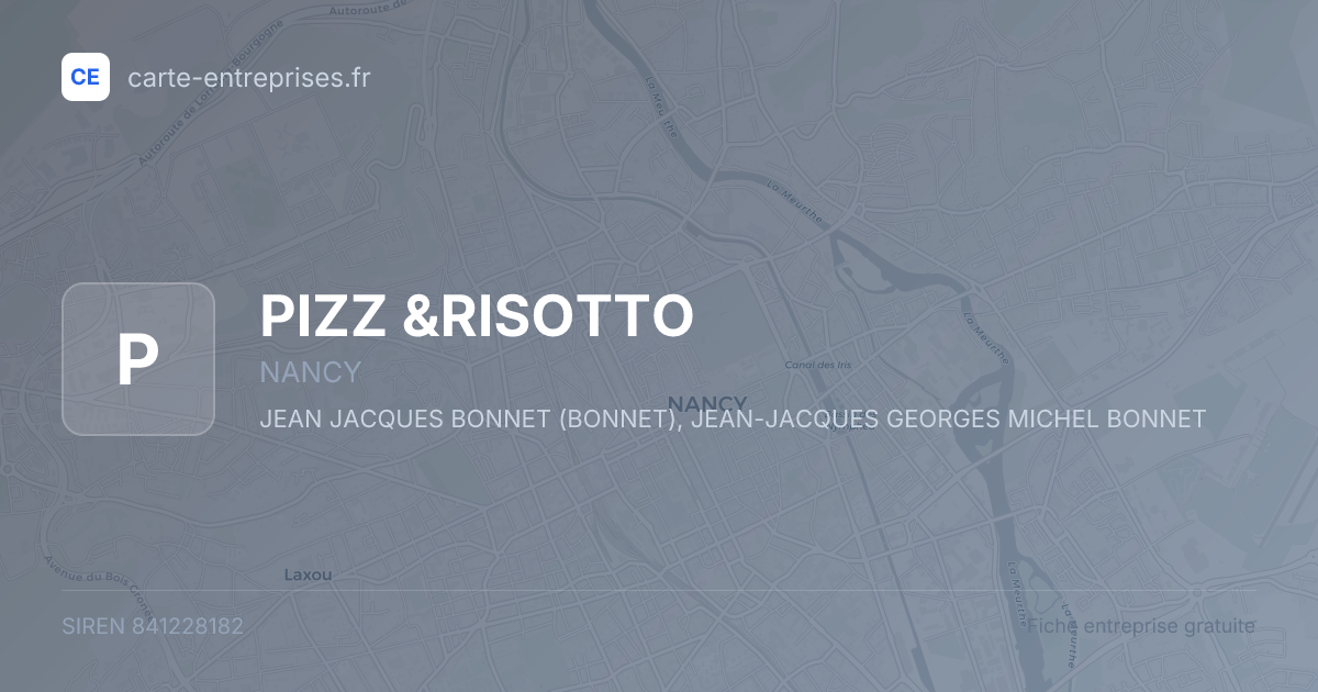 PIZZ &RISOTTO — 841228182 — fiche entreprise
