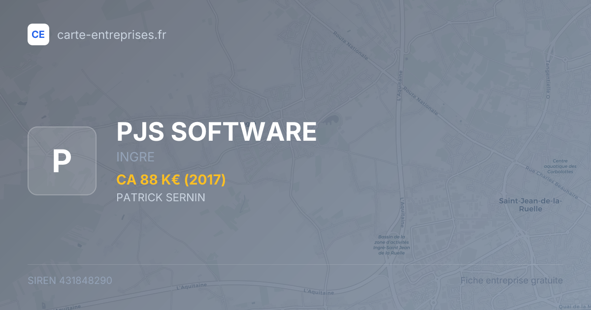 PJS SOFTWARE — 431848290 — fiche entreprise