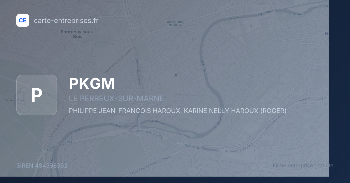 PKGM — 484598362 — fiche entreprise