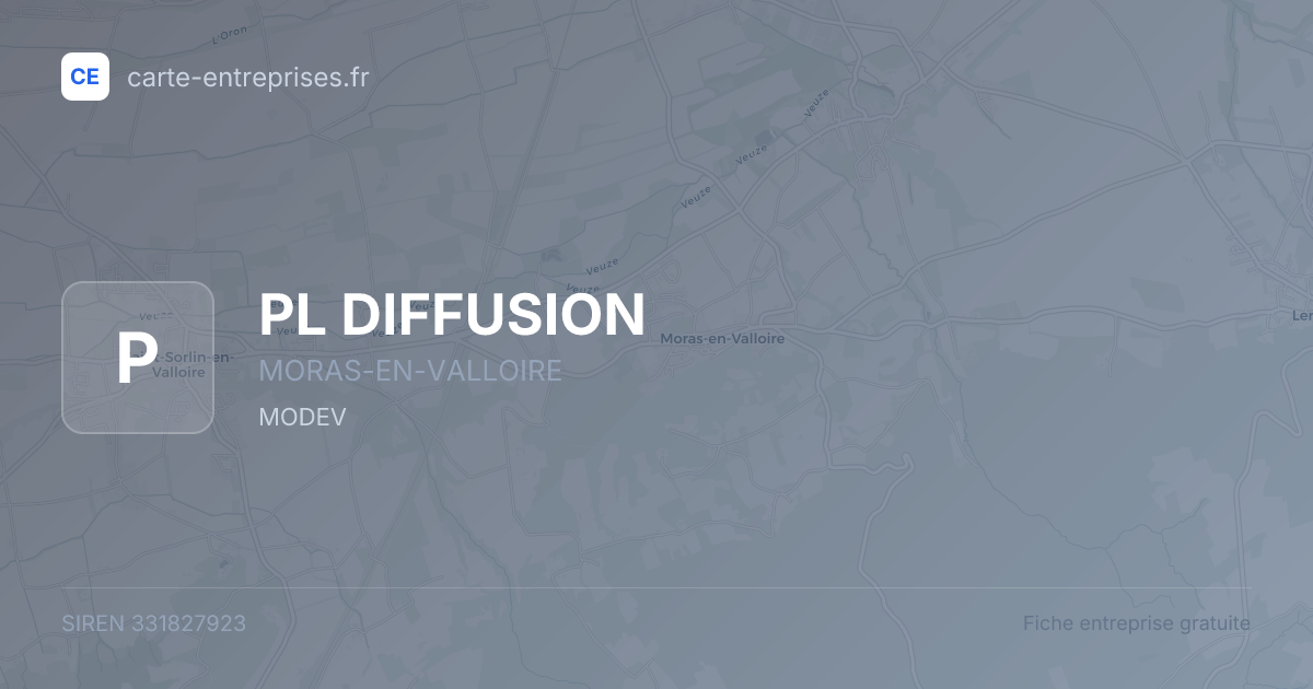 PL DIFFUSION — 331827923 — fiche entreprise