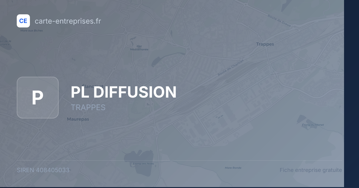 PL DIFFUSION — 408405033 — fiche entreprise