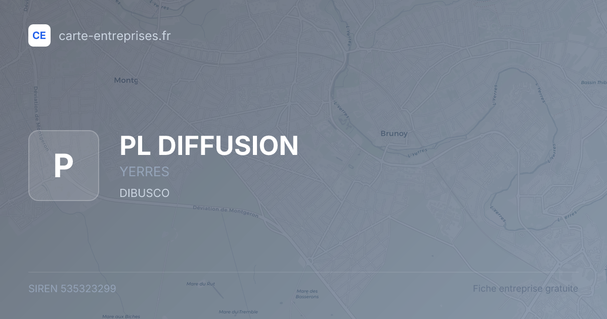 PL DIFFUSION — 535323299 — fiche entreprise