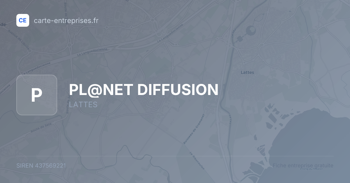 PL@NET DIFFUSION — 437569221 — fiche entreprise