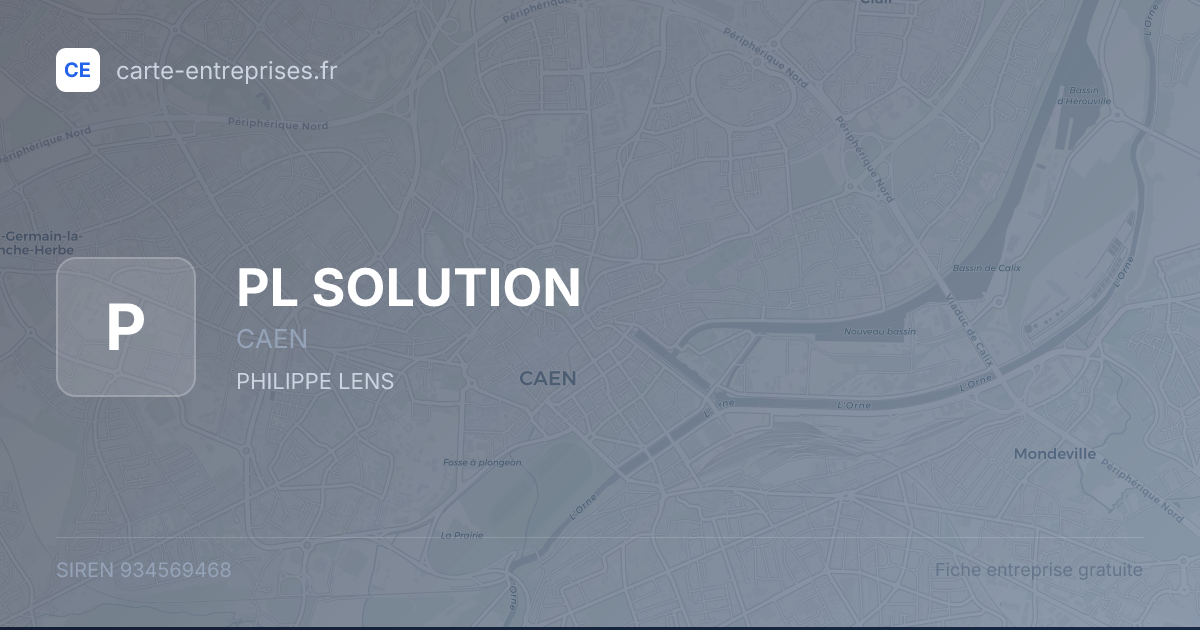 PL SOLUTION — 934569468 — fiche entreprise