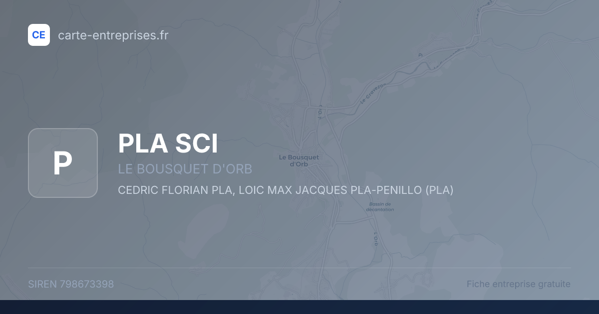 PLA SCI — 798673398 — fiche entreprise