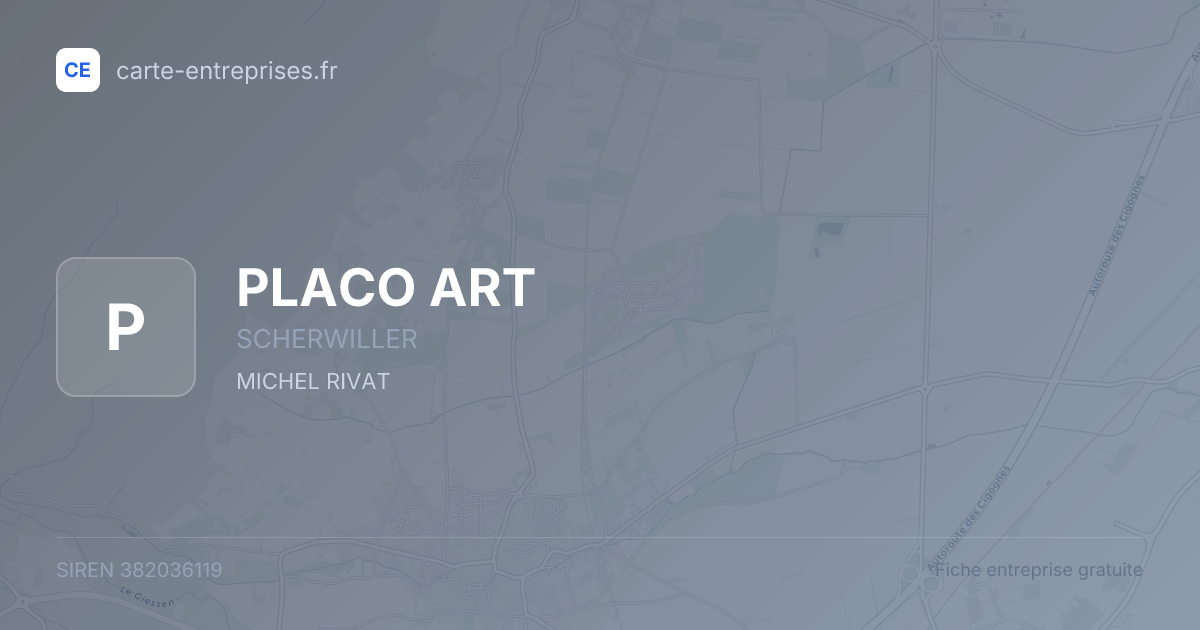 PLACO ART — 382036119 — fiche entreprise