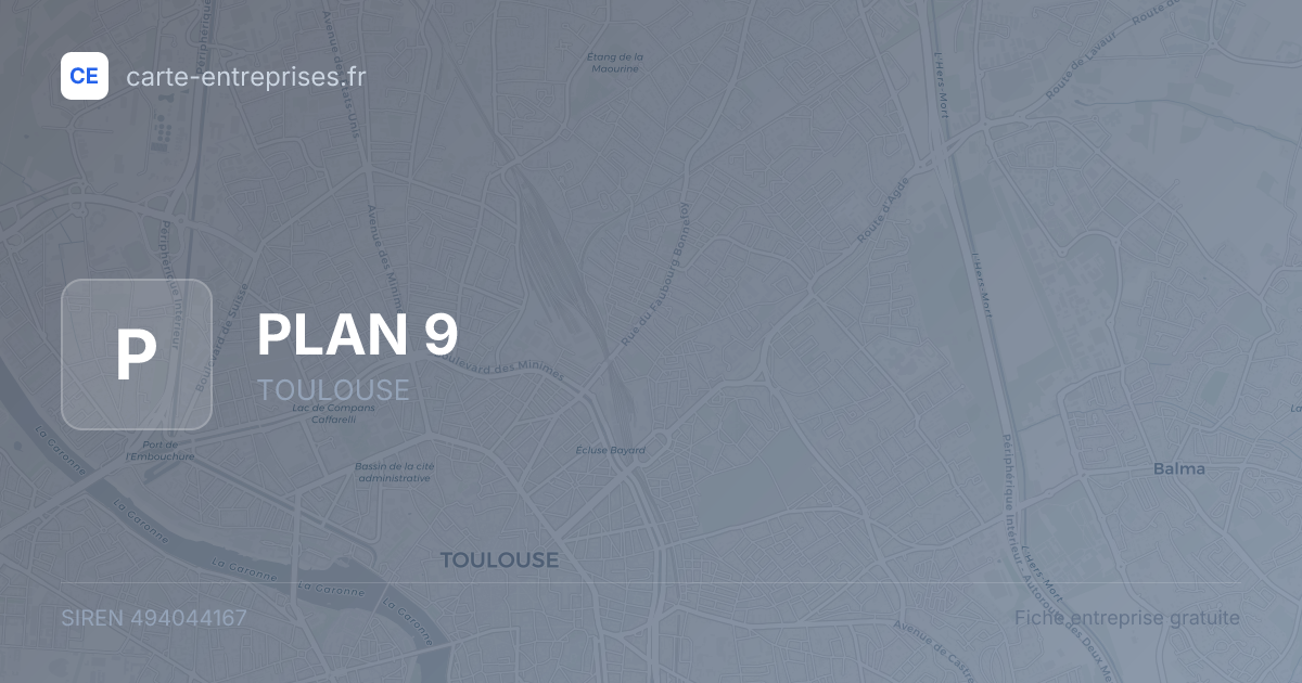 PLAN 9 — 494044167 — fiche entreprise