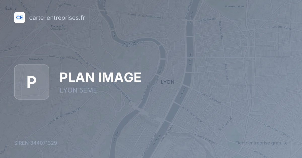 PLAN IMAGE — 344071329 — fiche entreprise