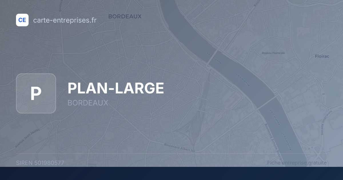 PLAN-LARGE — 501980577 — fiche entreprise