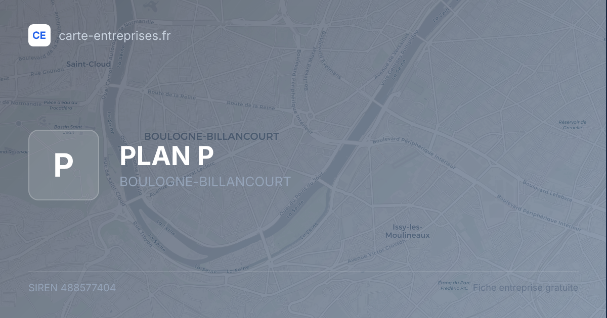 PLAN P — 488577404 — fiche entreprise