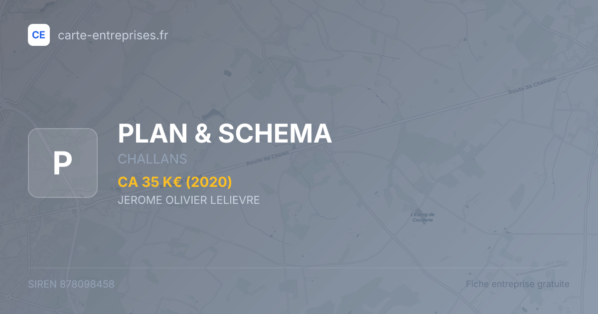 PLAN & SCHEMA — 878098458 — fiche entreprise