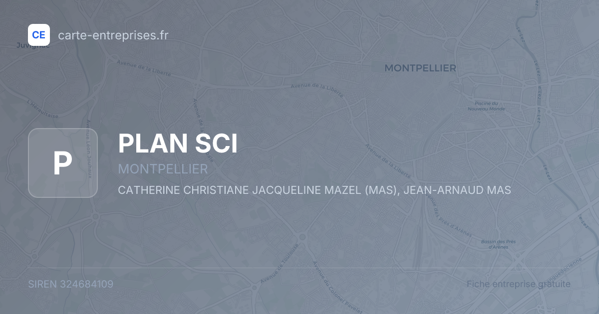 PLAN SCI — 324684109 — fiche entreprise