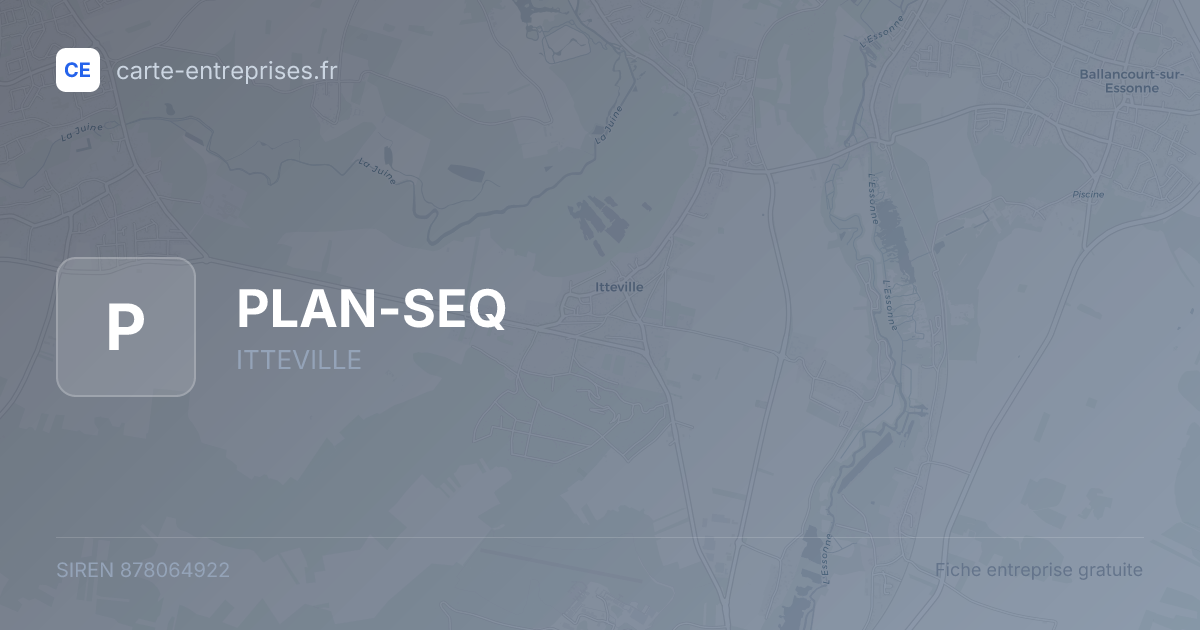 PLAN-SEQ — 878064922 — fiche entreprise