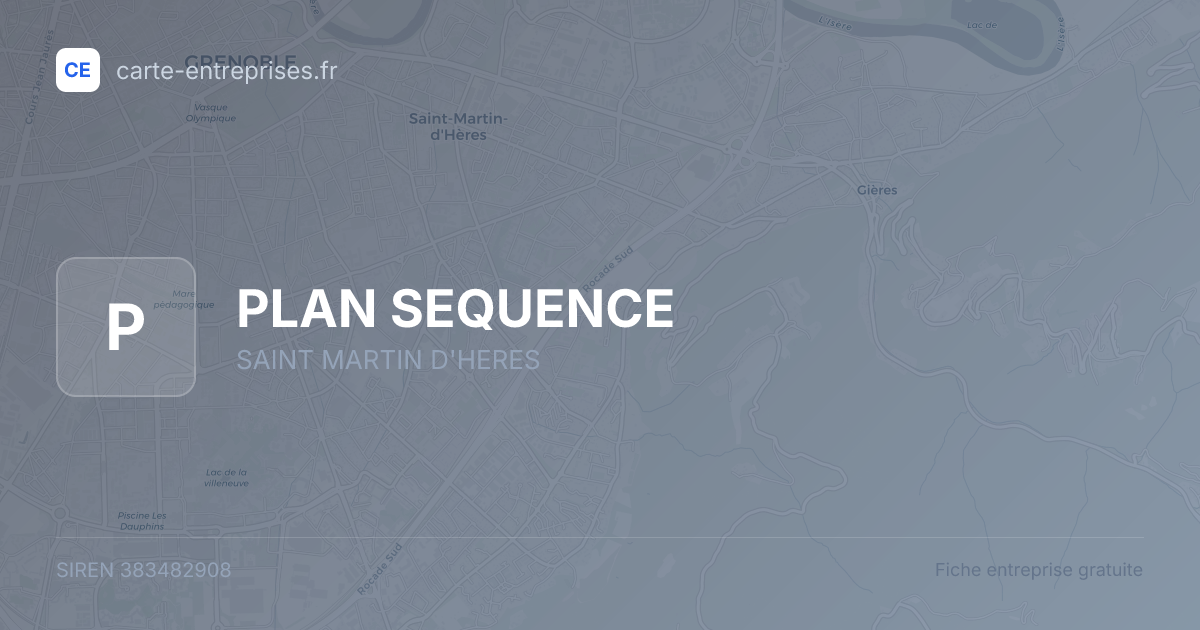 PLAN SEQUENCE — 383482908 — fiche entreprise