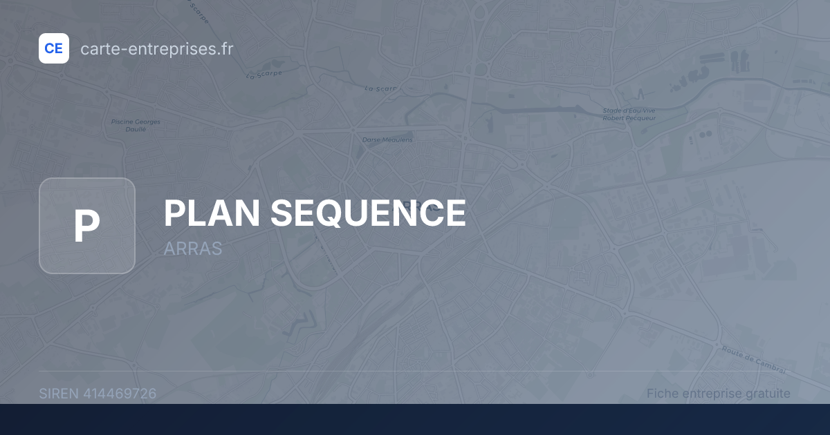 PLAN SEQUENCE — 414469726 — fiche entreprise