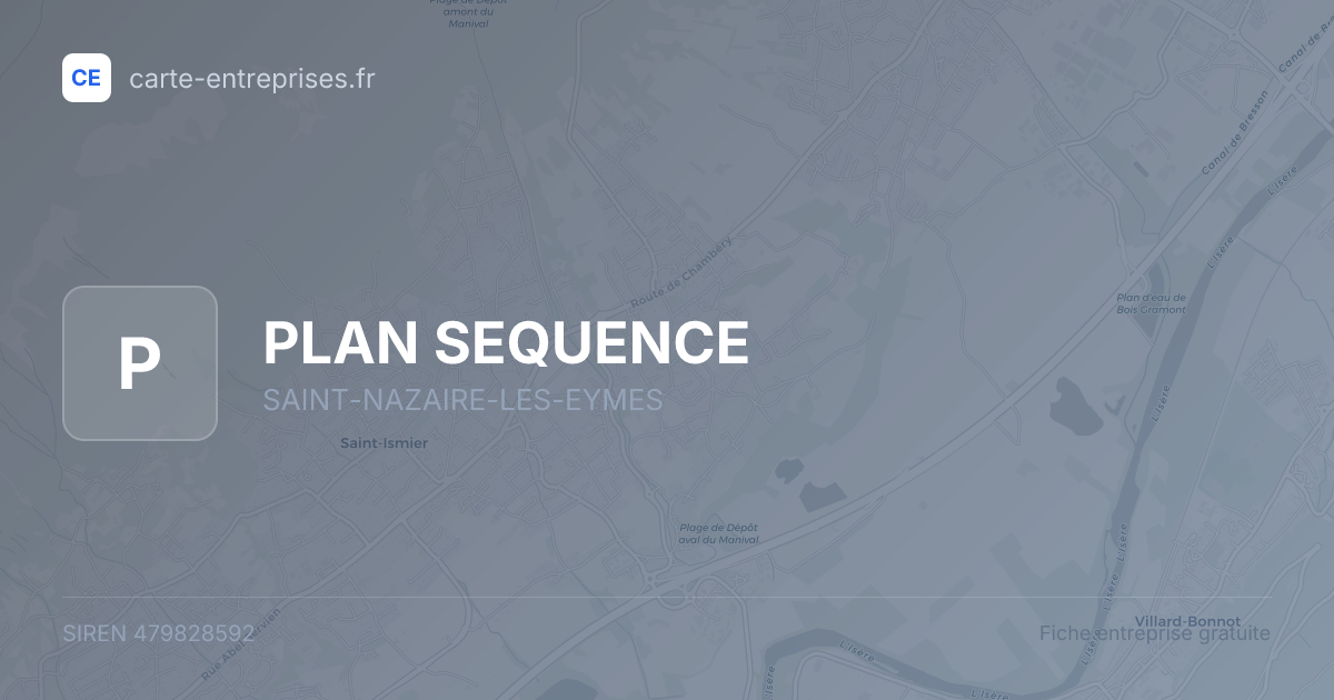 PLAN SEQUENCE — 479828592 — fiche entreprise