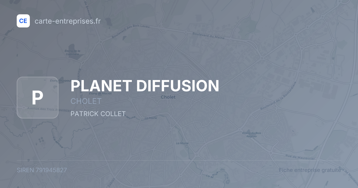 PLANET DIFFUSION — 791945827 — fiche entreprise