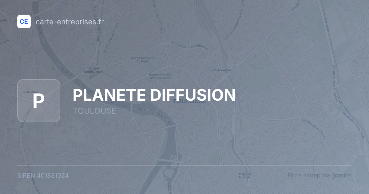 PLANETE DIFFUSION — 401881024 — fiche entreprise
