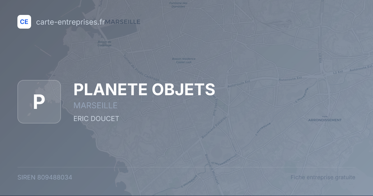 PLANETE OBJETS — 809488034 — fiche entreprise