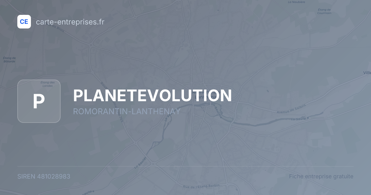 PLANETEVOLUTION — 481028983 — fiche entreprise