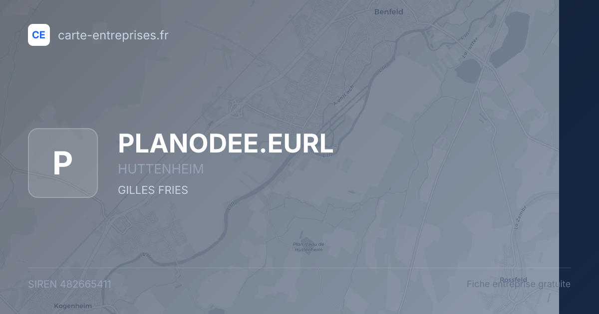 PLANODEE.EURL — 482665411 — fiche entreprise