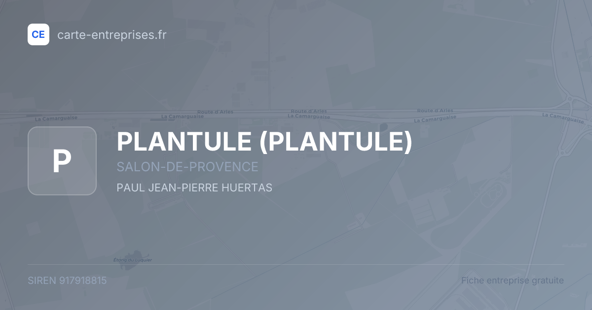 PLANTULE — 917918815 — fiche entreprise