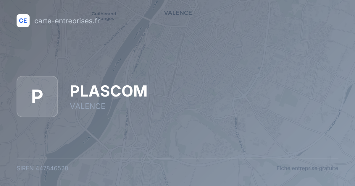 PLASCOM — 447846528 — fiche entreprise